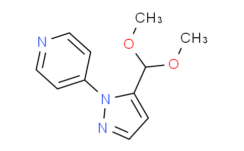 CAS No. 1269294-30-5, 4-(5-(Dimethoxymethyl)-1H-pyrazol-1-yl)pyridine