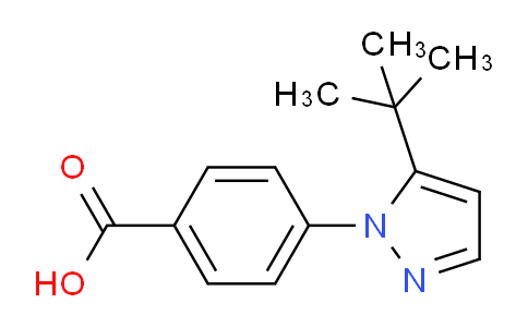 CAS No. 1378259-41-6, 4-(5-(tert-Butyl)-1H-pyrazol-1-yl)benzoic acid
