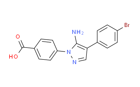 CAS No. 1003992-16-2, 4-(5-Amino-4-(4-bromophenyl)-1H-pyrazol-1-yl)benzoic acid