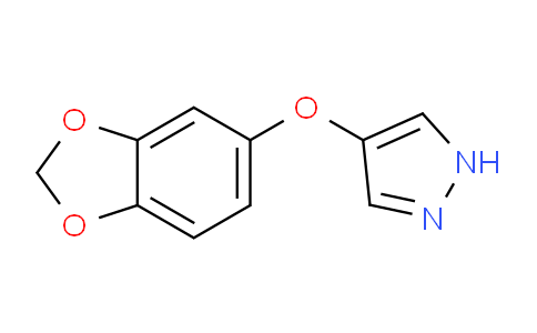 CAS No. 1429902-41-9, 4-(Benzo[d][1,3]dioxol-5-yloxy)-1H-pyrazole