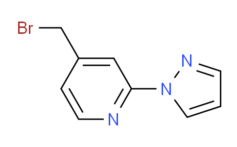 CAS No. 1313237-36-3, 4-(Bromomethyl)-2-(1H-pyrazol-1-yl)pyridine