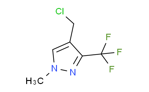 CAS No. 1222556-79-7, 4-(Chloromethyl)-1-methyl-3-(trifluoromethyl)-1H-pyrazole