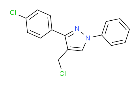 CAS No. 55432-06-9, 4-(Chloromethyl)-3-(4-chlorophenyl)-1-phenyl-1H-pyrazole