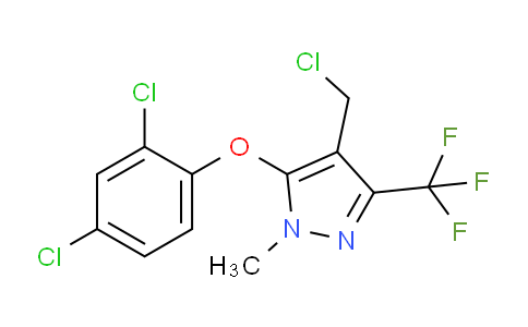 CAS No. 318959-15-8, 4-(Chloromethyl)-5-(2,4-dichlorophenoxy)-1-methyl-3-(trifluoromethyl)-1H-pyrazole