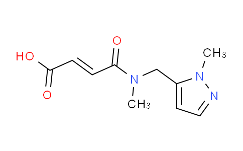 CAS No. 1006334-17-3, 4-(Methyl((1-methyl-1H-pyrazol-5-yl)methyl)amino)-4-oxobut-2-enoic acid
