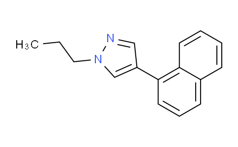 CAS No. 1394021-67-0, 4-(Naphthalen-1-yl)-1-propyl-1H-pyrazole
