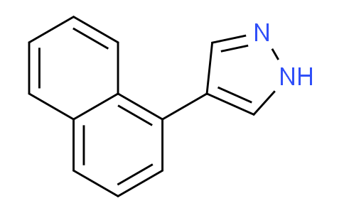 CAS No. 1394021-14-7, 4-(Naphthalen-1-yl)-1H-pyrazole