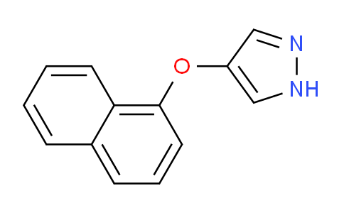 CAS No. 1429903-82-1, 4-(Naphthalen-1-yloxy)-1H-pyrazole