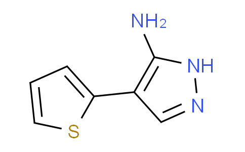 CAS No. 91447-40-4, 4-(Thiophen-2-yl)-1H-pyrazol-5-amine