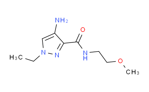CAS No. 895930-30-0, 4-Amino-1-ethyl-N-(2-methoxyethyl)-1H-pyrazole-3-carboxamide