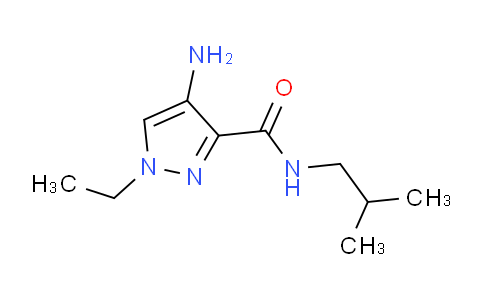 CAS No. 1004194-71-1, 4-Amino-1-ethyl-N-isobutyl-1H-pyrazole-3-carboxamide