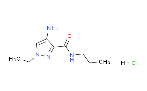 CAS No. 1185005-86-0, 4-Amino-1-ethyl-N-propyl-1H-pyrazole-3-carboxamide hydrochloride