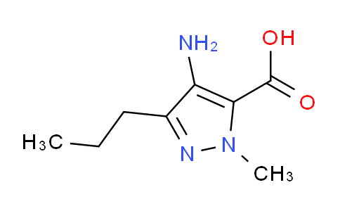 CAS No. 383427-88-1, 4-Amino-1-methyl-3-propyl-1H-pyrazole-5-carboxylic acid