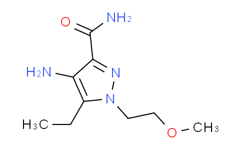 CAS No. 334828-10-3, 4-Amino-5-ethyl-1-(2-methoxyethyl)-1H-pyrazole-3-carboxamide