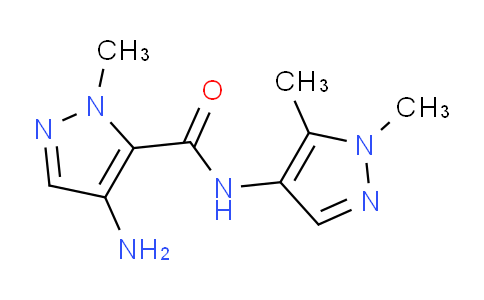 CAS No. 1001500-38-4, 4-Amino-N-(1,5-dimethyl-1H-pyrazol-4-yl)-1-methyl-1H-pyrazole-5-carboxamide
