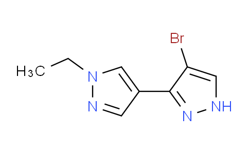 CAS No. 1006476-90-9, 4-Bromo-1'-ethyl-1H,1'H-3,4'-bipyrazole