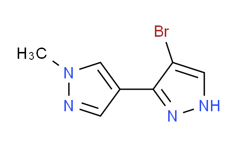CAS No. 925146-38-9, 4-Bromo-1'-methyl-1H,1'H-3,4'-bipyrazole