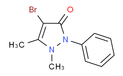 CAS No. 5426-65-3, 4-Bromo-1,5-dimethyl-2-phenyl-1H-pyrazol-3(2H)-one