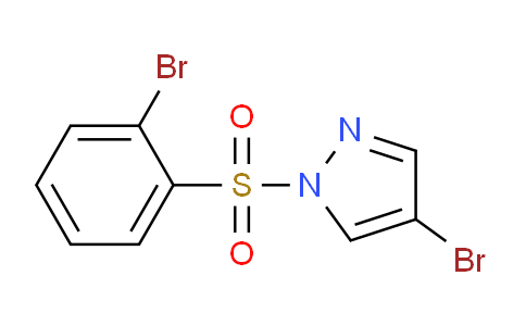 CAS No. 957062-77-0, 4-Bromo-1-((2-bromophenyl)sulfonyl)-1H-pyrazole