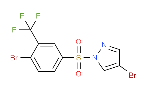 CAS No. 1072944-72-9, 4-Bromo-1-((4-bromo-3-(trifluoromethyl)phenyl)sulfonyl)-1H-pyrazole