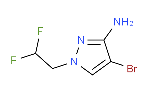 CAS No. 1006462-46-9, 4-Bromo-1-(2,2-difluoroethyl)-1H-pyrazol-3-amine