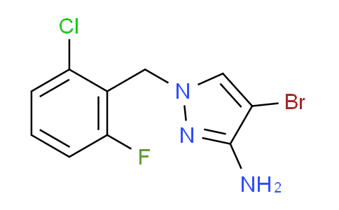 CAS No. 895929-92-7, 4-Bromo-1-(2-chloro-6-fluorobenzyl)-1H-pyrazol-3-amine