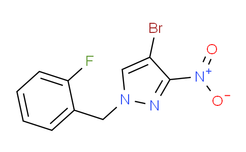 CAS No. 512823-86-8, 4-Bromo-1-(2-fluorobenzyl)-3-nitro-1H-pyrazole