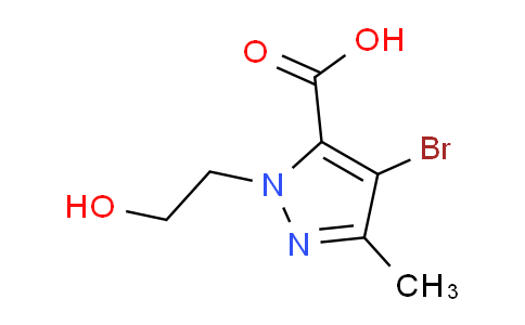 CAS No. 1352513-72-4, 4-Bromo-1-(2-hydroxyethyl)-3-methyl-1H-pyrazole-5-carboxylic acid