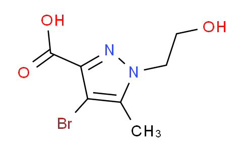 CAS No. 1352495-04-5, 4-Bromo-1-(2-hydroxyethyl)-5-methyl-1H-pyrazole-3-carboxylic acid