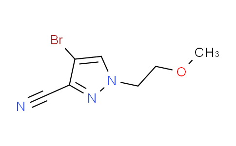 CAS No. 1708436-31-0, 4-Bromo-1-(2-methoxyethyl)-1H-pyrazole-3-carbonitrile