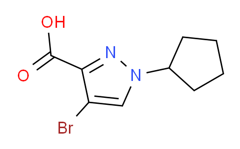 CAS No. 1006451-45-1, 4-Bromo-1-cyclopentyl-1H-pyrazole-3-carboxylic acid