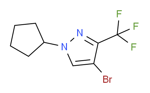CAS No. 1437794-36-9, 4-Bromo-1-cyclopentyl-3-(trifluoromethyl)-1H-pyrazole