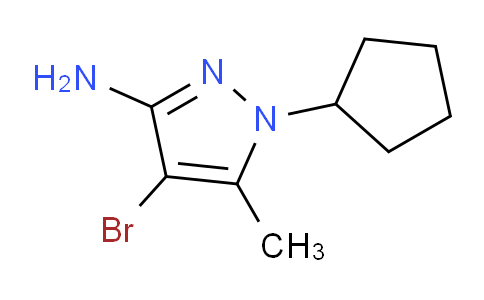 CAS No. 1006470-75-2, 4-Bromo-1-cyclopentyl-5-methyl-1H-pyrazol-3-amine