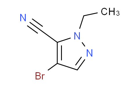 CAS No. 1713477-25-8, 4-Bromo-1-ethyl-1H-pyrazole-5-carbonitrile