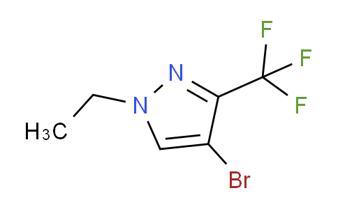 CAS No. 1245772-68-2, 4-Bromo-1-ethyl-3-(trifluoromethyl)pyrazole
