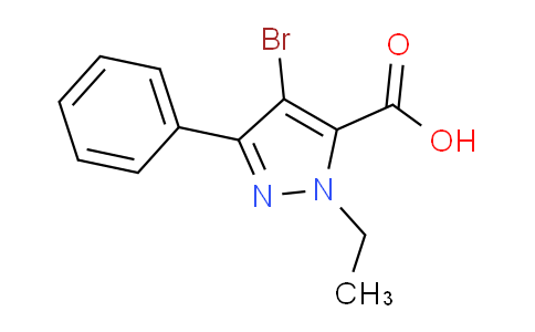 CAS No. 1573547-18-8, 4-Bromo-1-ethyl-3-phenyl-1H-pyrazole-5-carboxylic acid