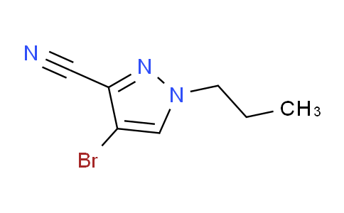 CAS No. 1707400-45-0, 4-Bromo-1-propyl-1H-pyrazole-3-carbonitrile