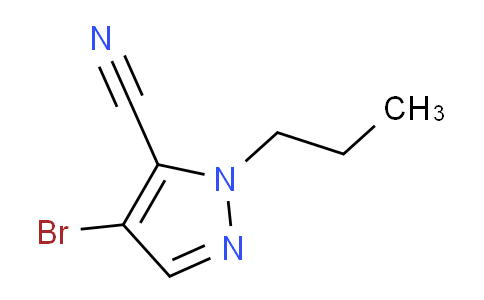 CAS No. 1708199-27-2, 4-Bromo-1-propyl-1H-pyrazole-5-carbonitrile