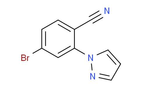 CAS No. 1597674-19-5, 4-Bromo-2-(1H-pyrazol-1-yl)benzonitrile