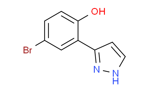 CAS No. 99067-15-9, 4-Bromo-2-(1H-pyrazol-3-yl)phenol