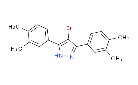 CAS No. 1187632-17-2, 4-Bromo-3,5-bis(3,4-dimethylphenyl)-1H-pyrazole
