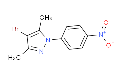 CAS No. 13808-93-0, 4-Bromo-3,5-dimethyl-1-(4-nitrophenyl)-1H-pyrazole