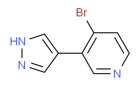 CAS No. 1563533-17-4, 4-Bromo-3-(1H-pyrazol-4-yl)pyridine