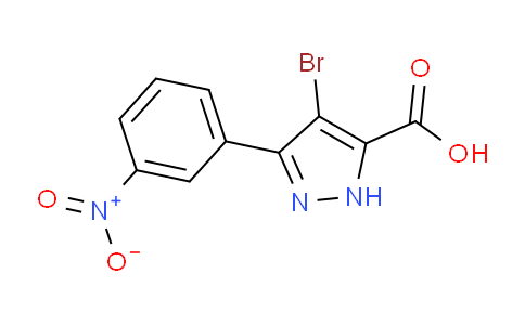 CAS No. 1354829-88-1, 4-Bromo-3-(3-nitrophenyl)-1H-pyrazole-5-carboxylic acid
