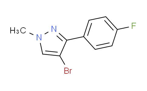 CAS No. 863605-34-9, 4-Bromo-3-(4-fluorophenyl)-1-methyl-1H-pyrazole
