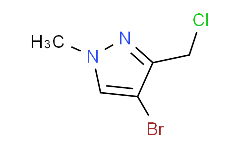 CAS No. 915707-66-3, 4-Bromo-3-(chloromethyl)-1-methyl-1H-pyrazole