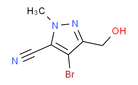 CAS No. 1454848-83-9, 4-Bromo-3-(hydroxymethyl)-1-methyl-1H-pyrazole-5-carbonitrile