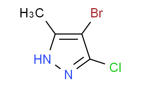 CAS No. 93233-19-3, 4-Bromo-3-chloro-5-methyl-1H-pyrazole