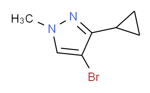 CAS No. 1257637-80-1, 4-Bromo-3-cyclopropyl-1-methyl-1H-pyrazole