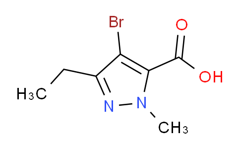 CAS No. 128537-48-4, 4-Bromo-3-ethyl-1-methyl-1H-pyrazole-5-carboxylic acid